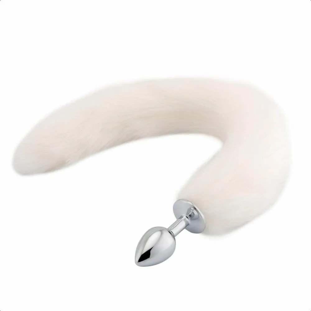 16" - 17" Pink Cat Tail Metal Plug