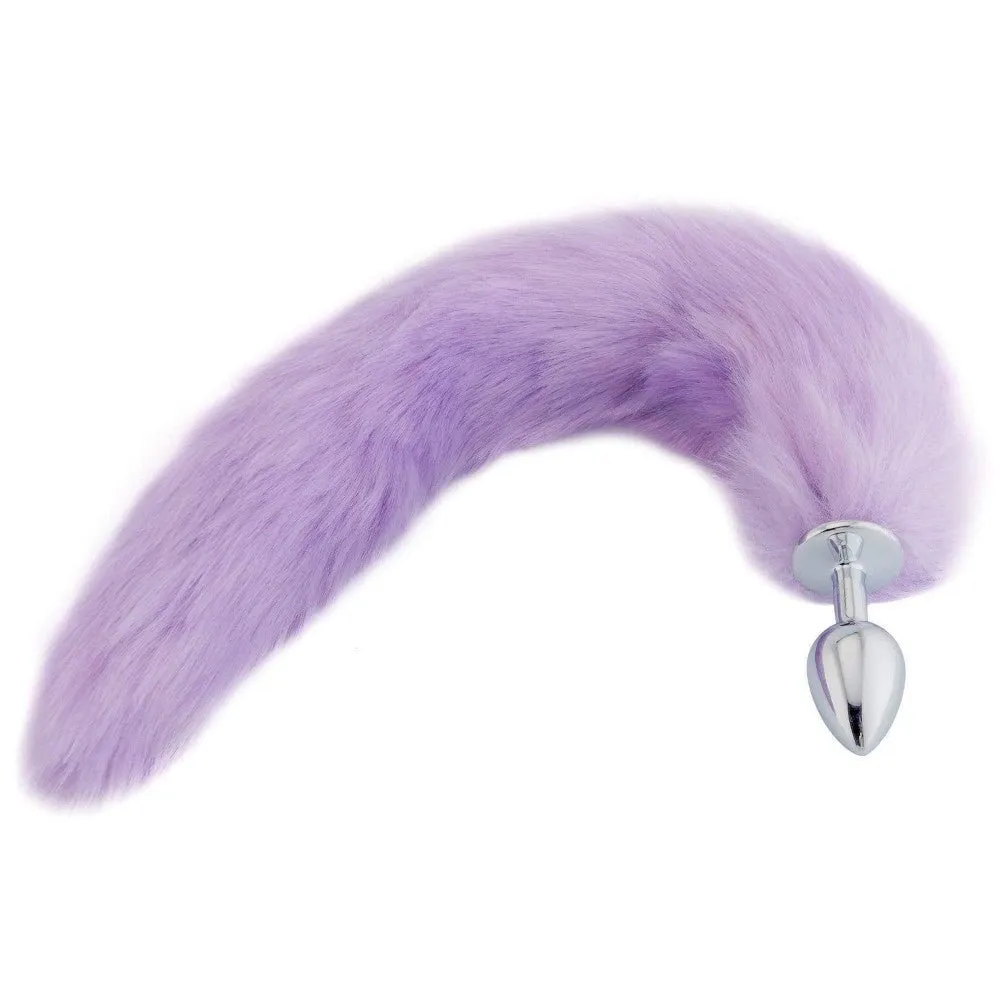 16" - 17" Pink Cat Tail Metal Plug