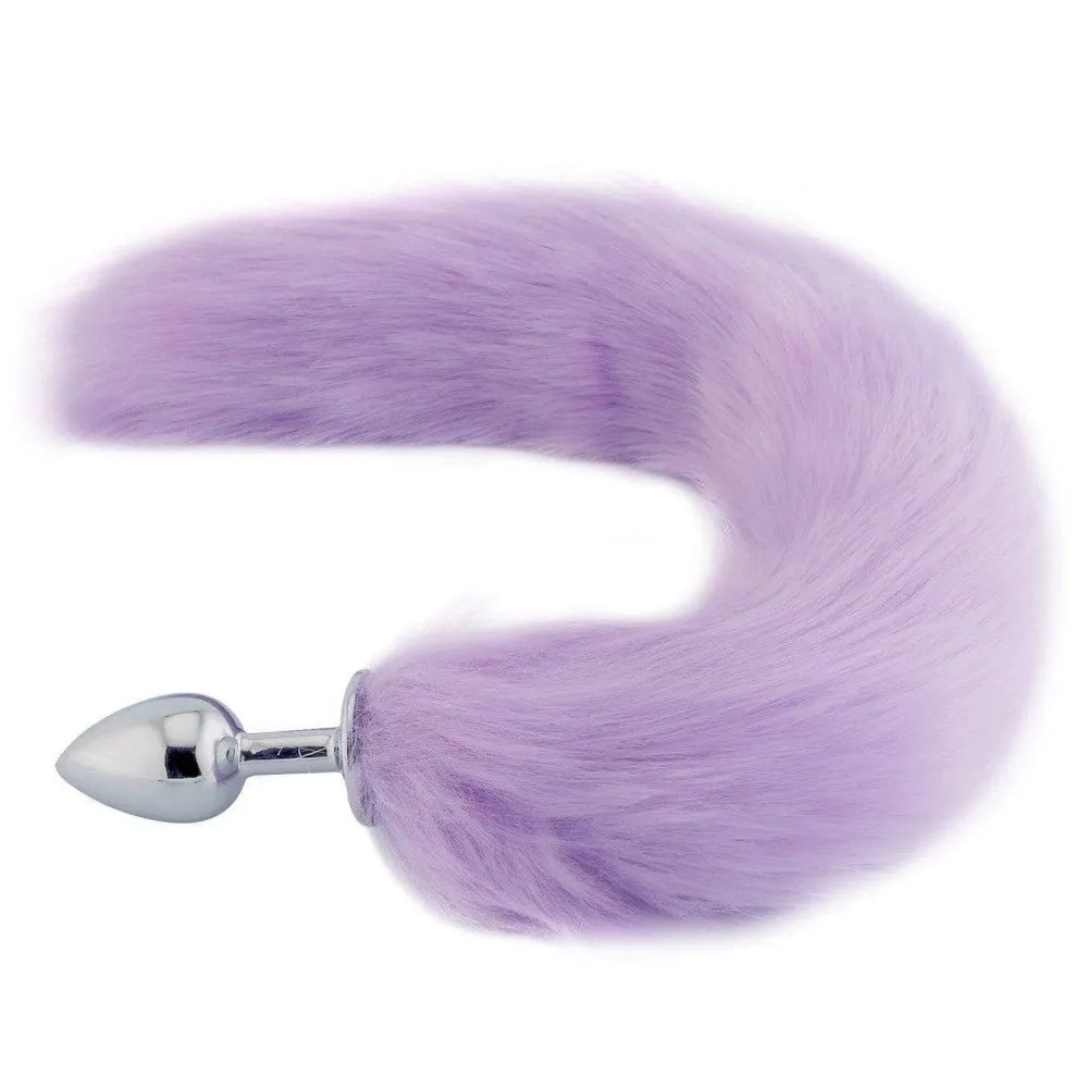 16" - 17" Pink Cat Tail Metal Plug