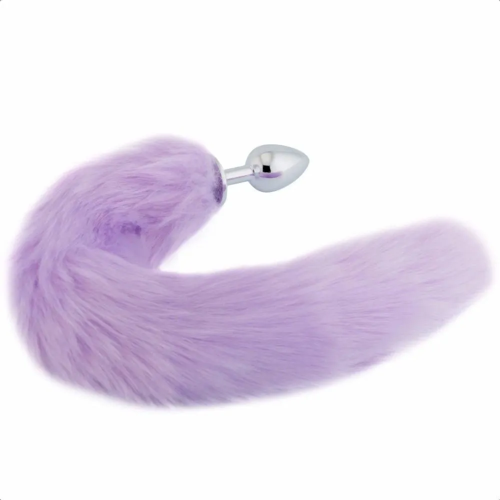 16" - 17" Pink Cat Tail Metal Plug