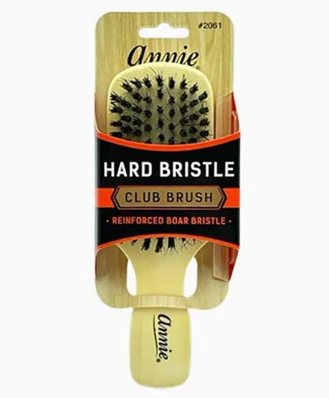 Annie Reinforced Boar & Nylon Bristle Hard Club Brush 2061