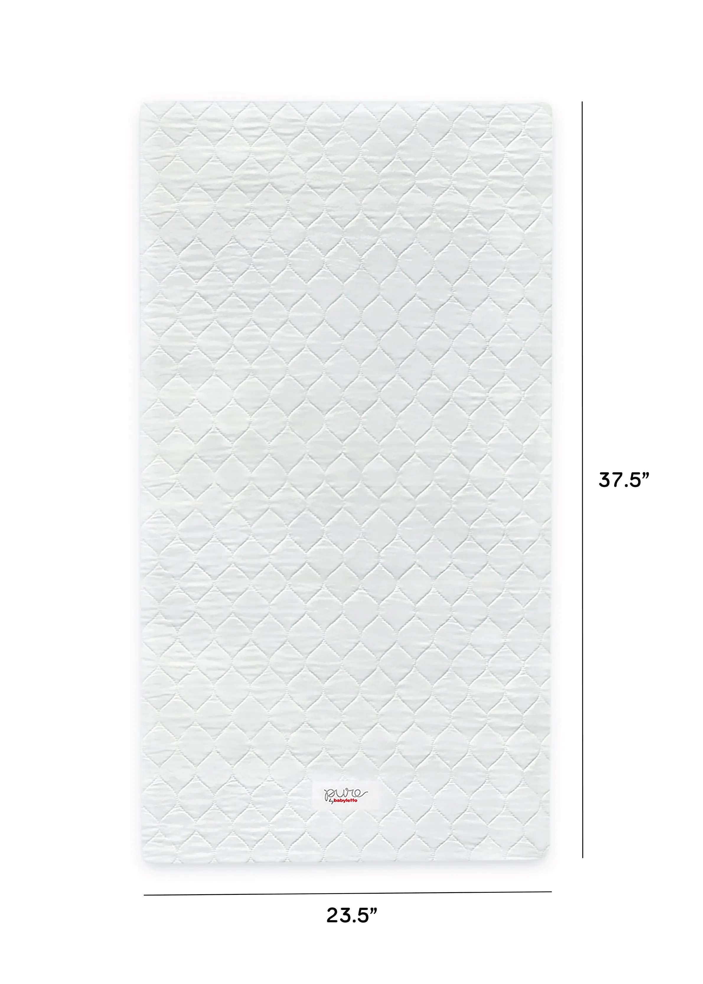BABYLETTO PURE CORE MINI CRIB MATTRESS WITH HYBRID QUILTED WATERPROOF COVER