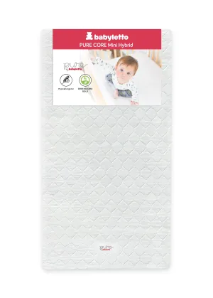 BABYLETTO PURE CORE MINI CRIB MATTRESS WITH HYBRID QUILTED WATERPROOF COVER