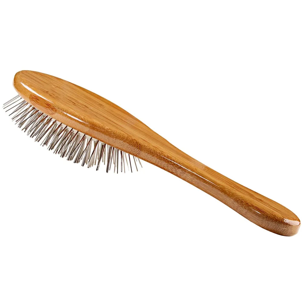 Bass Brushes Style & Detangle Dark Finish Brush For Cats & Dogs (Large)