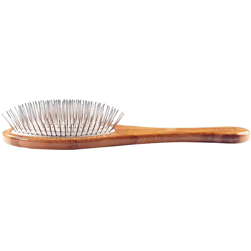 Bass Brushes Style & Detangle Dark Finish Brush For Cats & Dogs (Large)