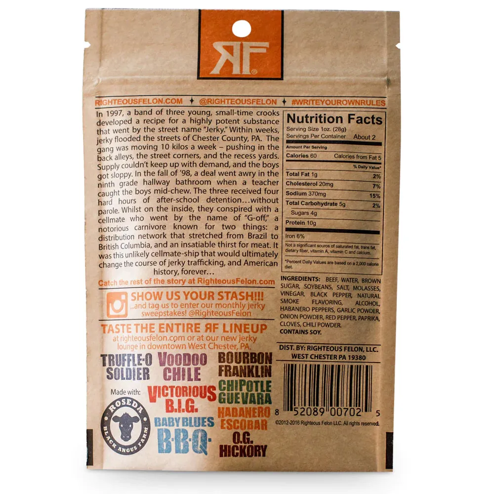 *BEEF JERKY - HABANERO ESCOBAR