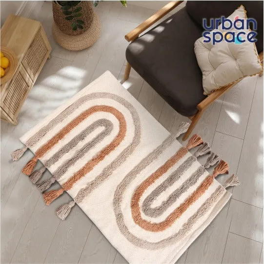 Boho Rugs and Floor Carpet with 3D tufting, Carpet for bedroom / living room with tassels  (Tufrugs_001)