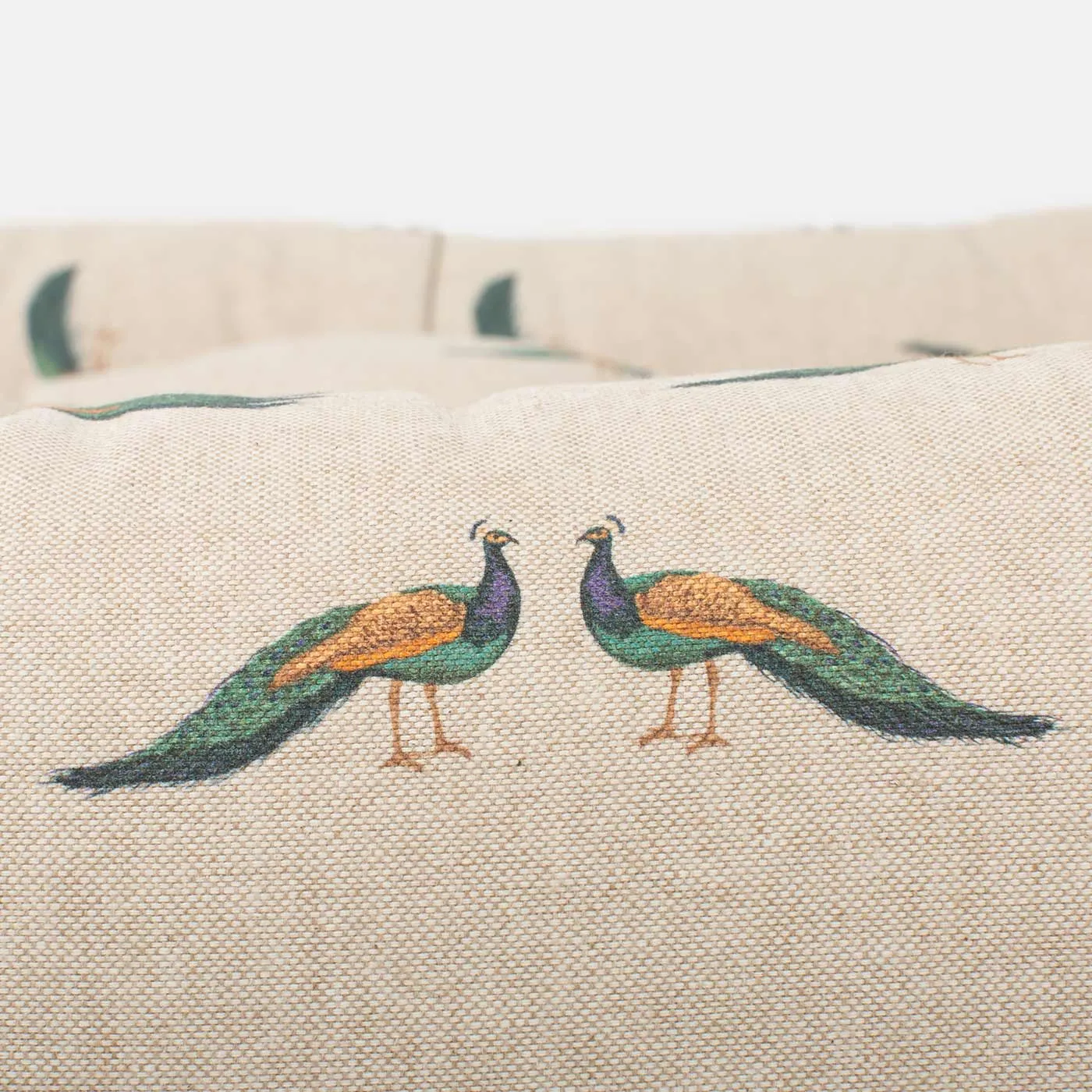 Box Bed For Dogs in Woodland Peacock by Lords & Labradors