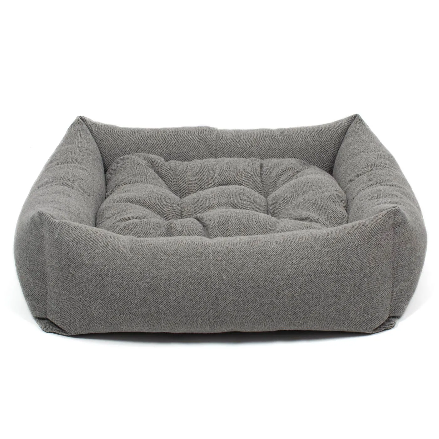Box Bed in Herringbone Tweed by Lords & Labradors