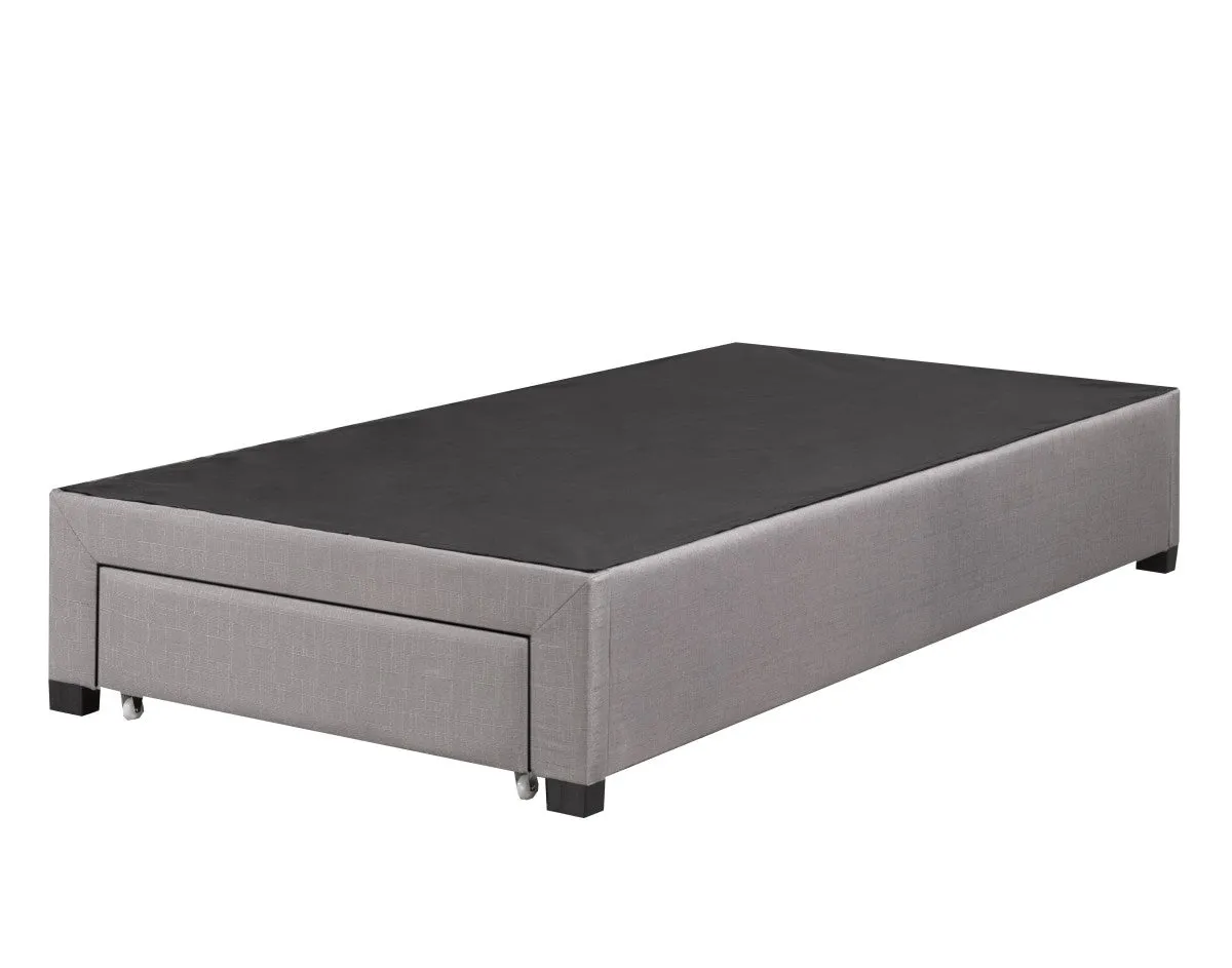 Bradley Twin Platform Bed Base, Grey