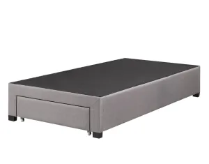 Bradley Twin Platform Bed Base, Grey