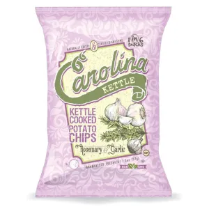 CAROLINA KETTLE - ROSEMARY & GARLIC CHIPS 5OZ