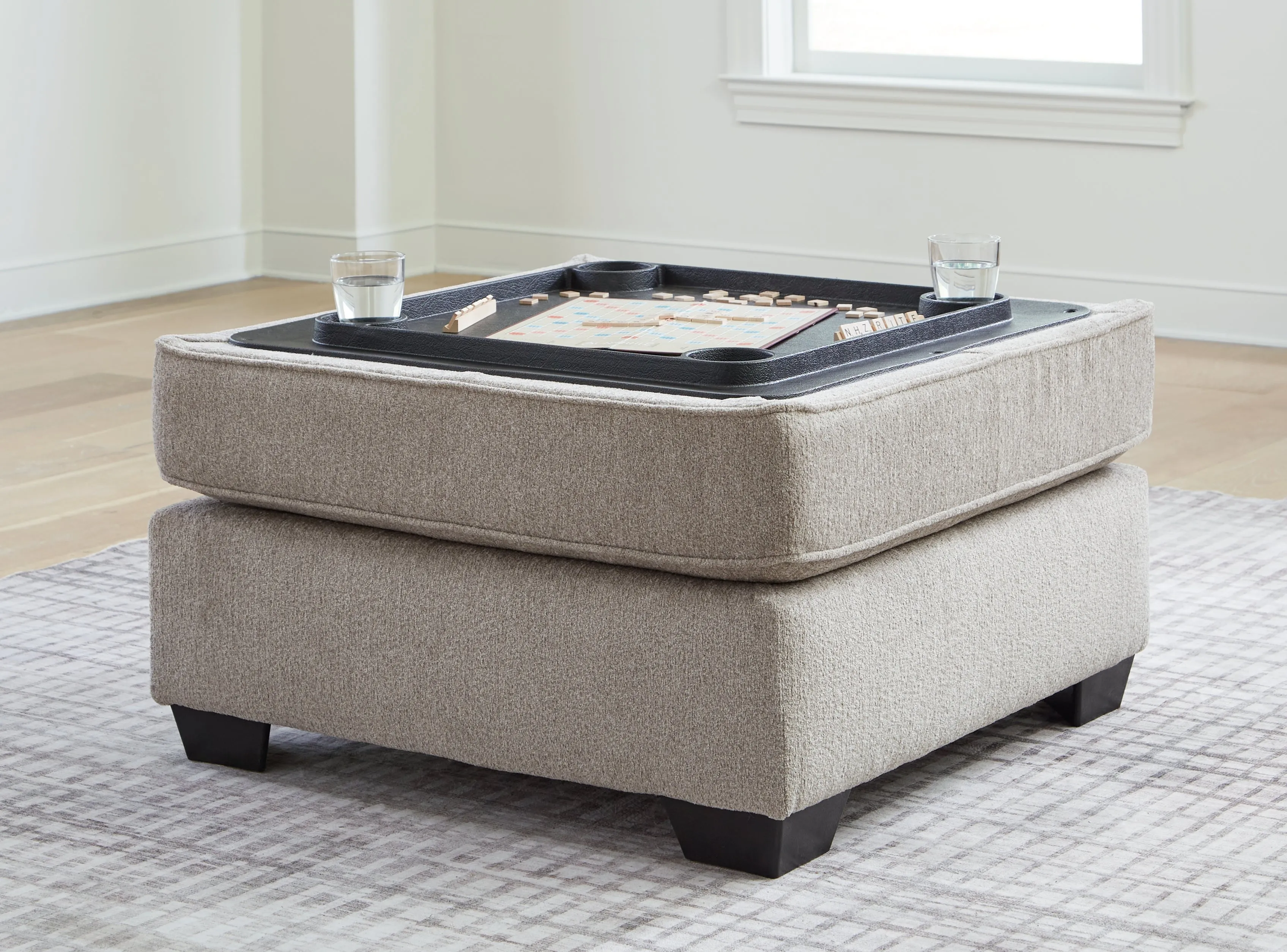 Claireah 3-Piece Sectional with Ottoman in Umber