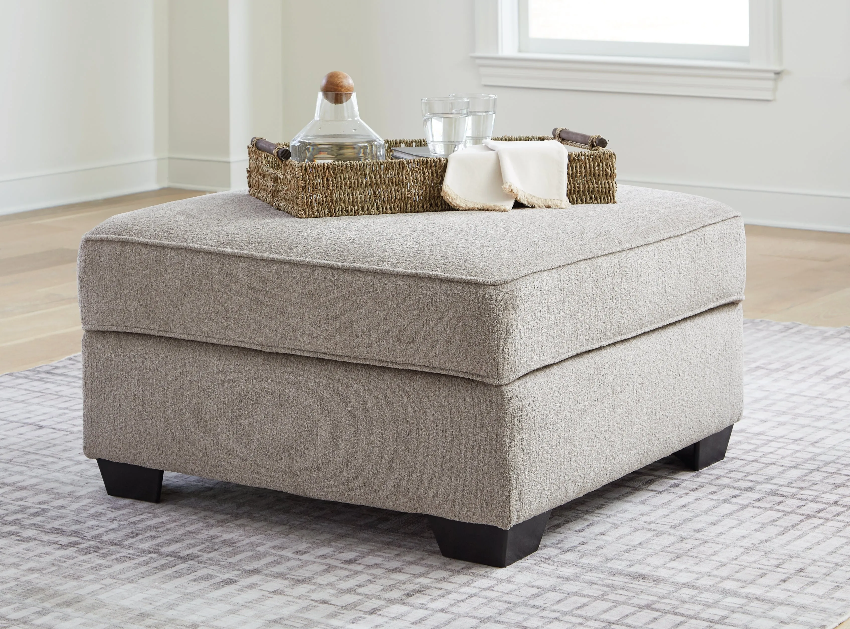 Claireah 3-Piece Sectional with Ottoman in Umber