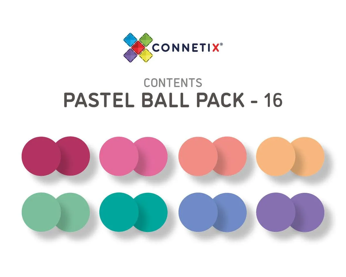 Connetix Tiles Pastel Ball Run 106 Piece Pack 3yrs 