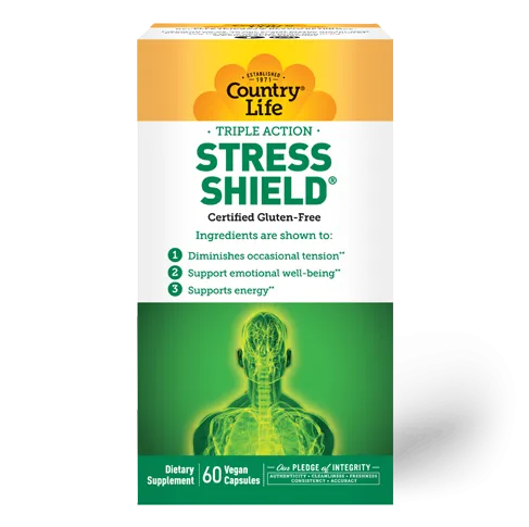 Country Life Stress Shield 60 Vegetable Capsules