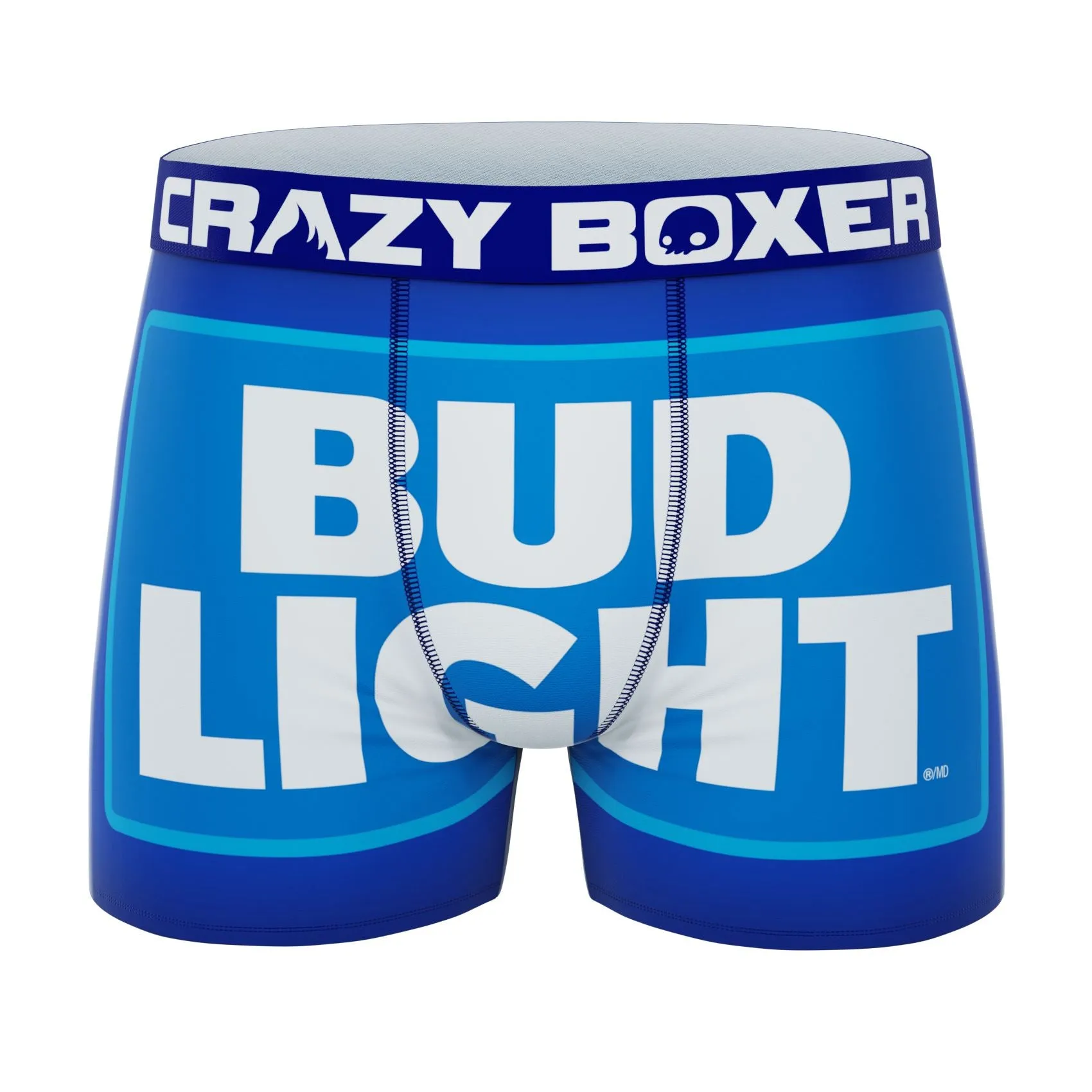 CRAZYBOXER Bud Light Can Logo Men's Boxer Briefs (3 pack)