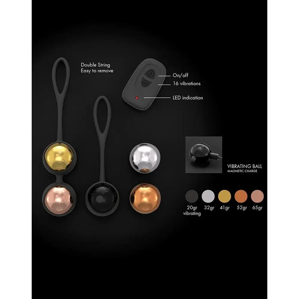 Dorcel Silicone Black Rechargeable Remote Controlled Orgasm Balls