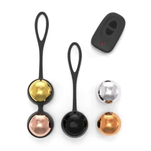 Dorcel Silicone Black Rechargeable Remote Controlled Orgasm Balls