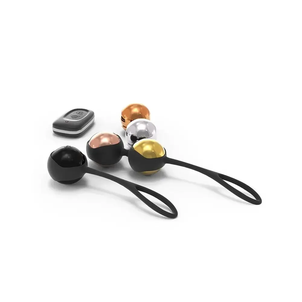 Dorcel Silicone Black Rechargeable Remote Controlled Orgasm Balls