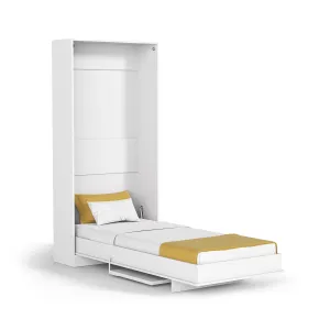 Eco Long Single Murphy Bed with Desk