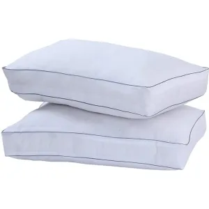 Egyptian Cotton Box Pillow Designed for Side Sleeper, Hypoallergenic – pack of 2