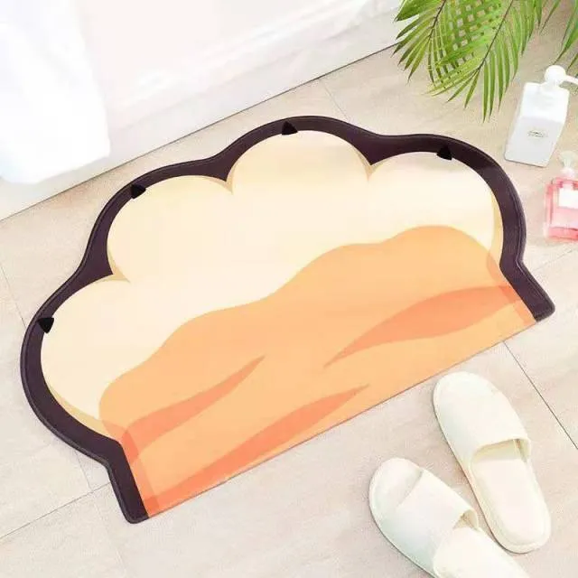 Enchanting Feline Footprints: Kawaii Cat Paw Doormats Collection