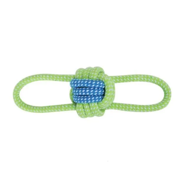 Evergreen Dog Toys/Pull Rope Tug Ball Chew Puppy Toy