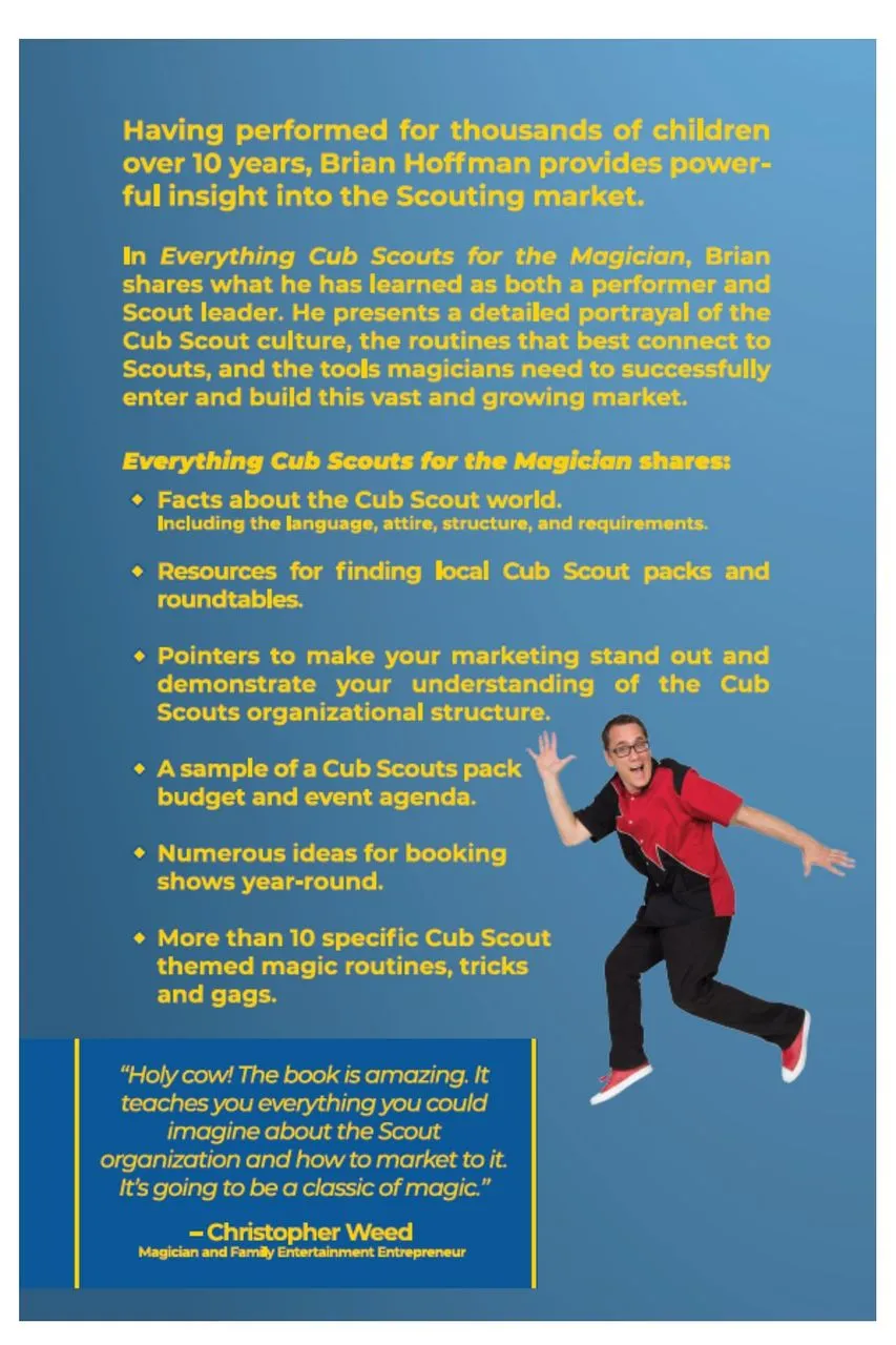 Everything Cub Scouts For The Magician by Brian Hoffman - Book