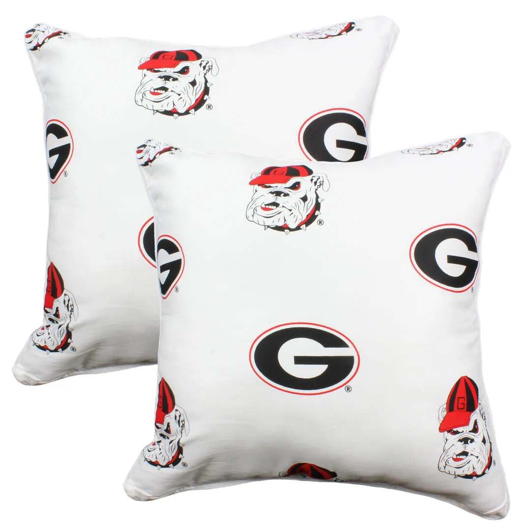 Georgia Bulldogs Outdoor Decorative Pillow