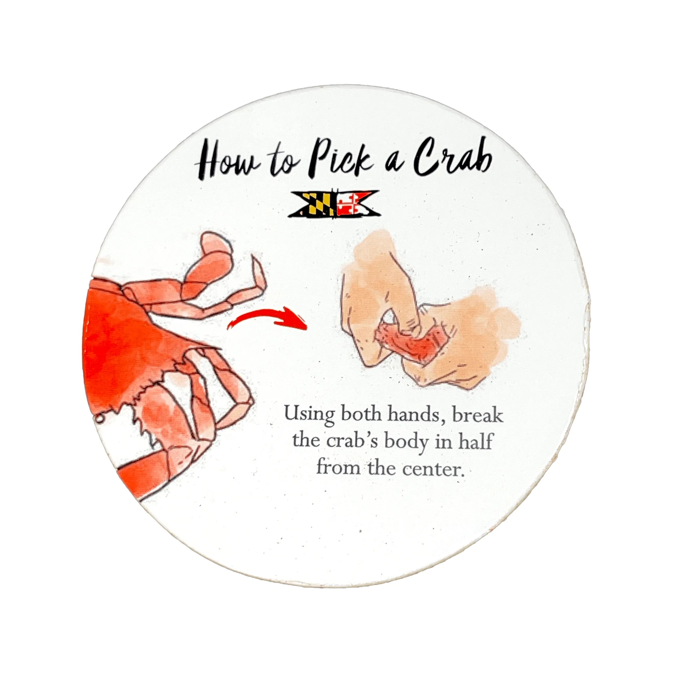 How to Pick a Crab / 8-Piece Cork Coaster Set