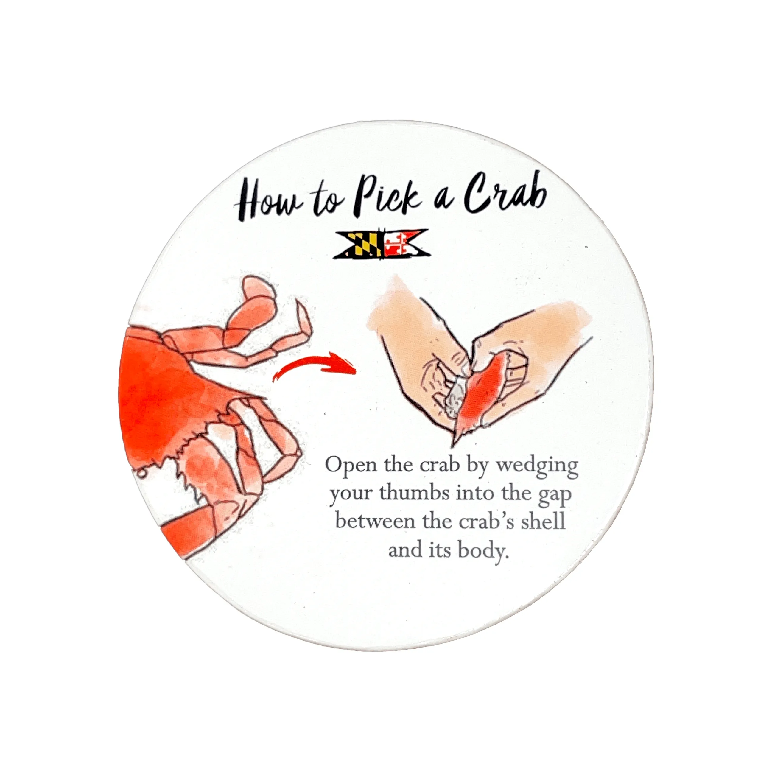How to Pick a Crab / 8-Piece Cork Coaster Set