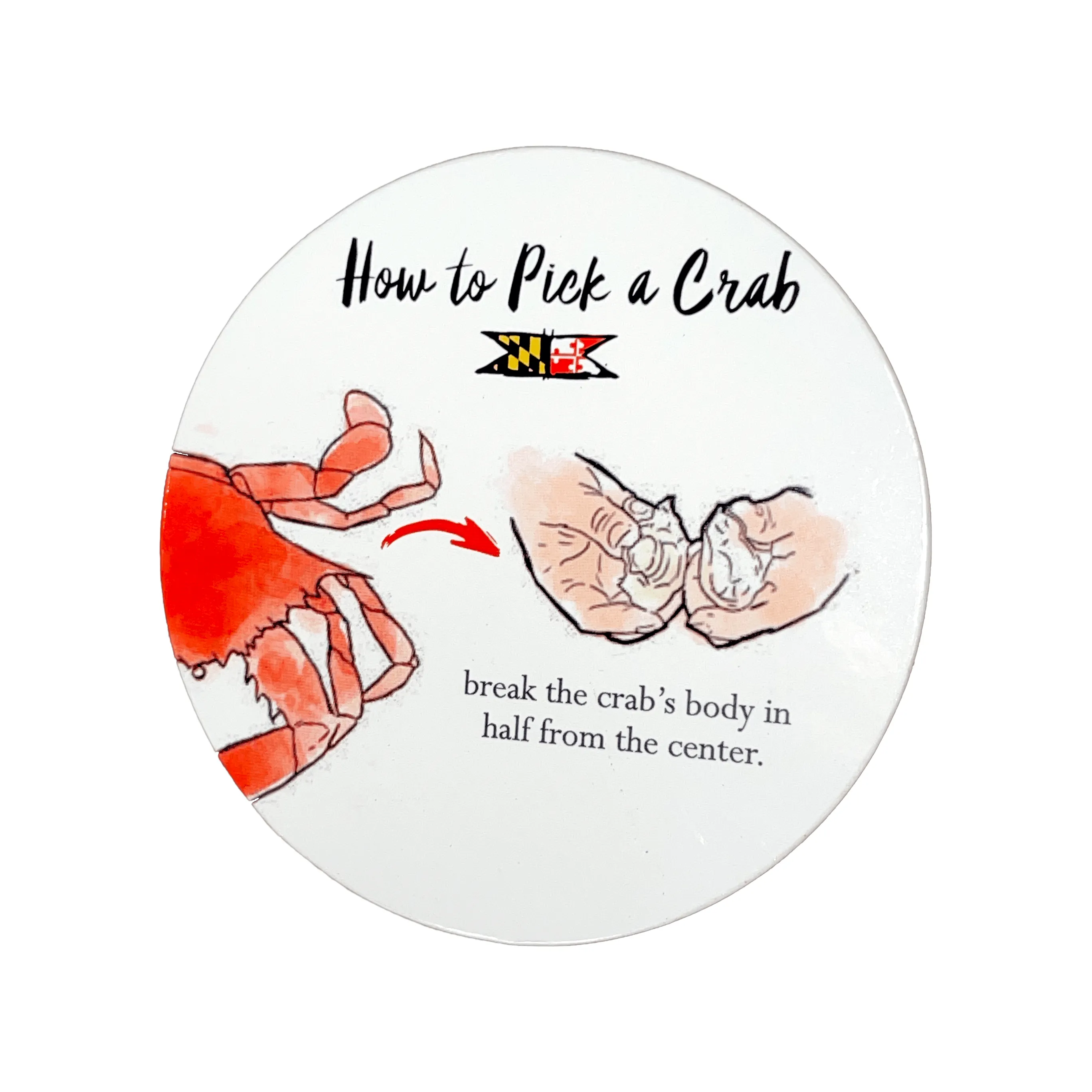 How to Pick a Crab / 8-Piece Cork Coaster Set