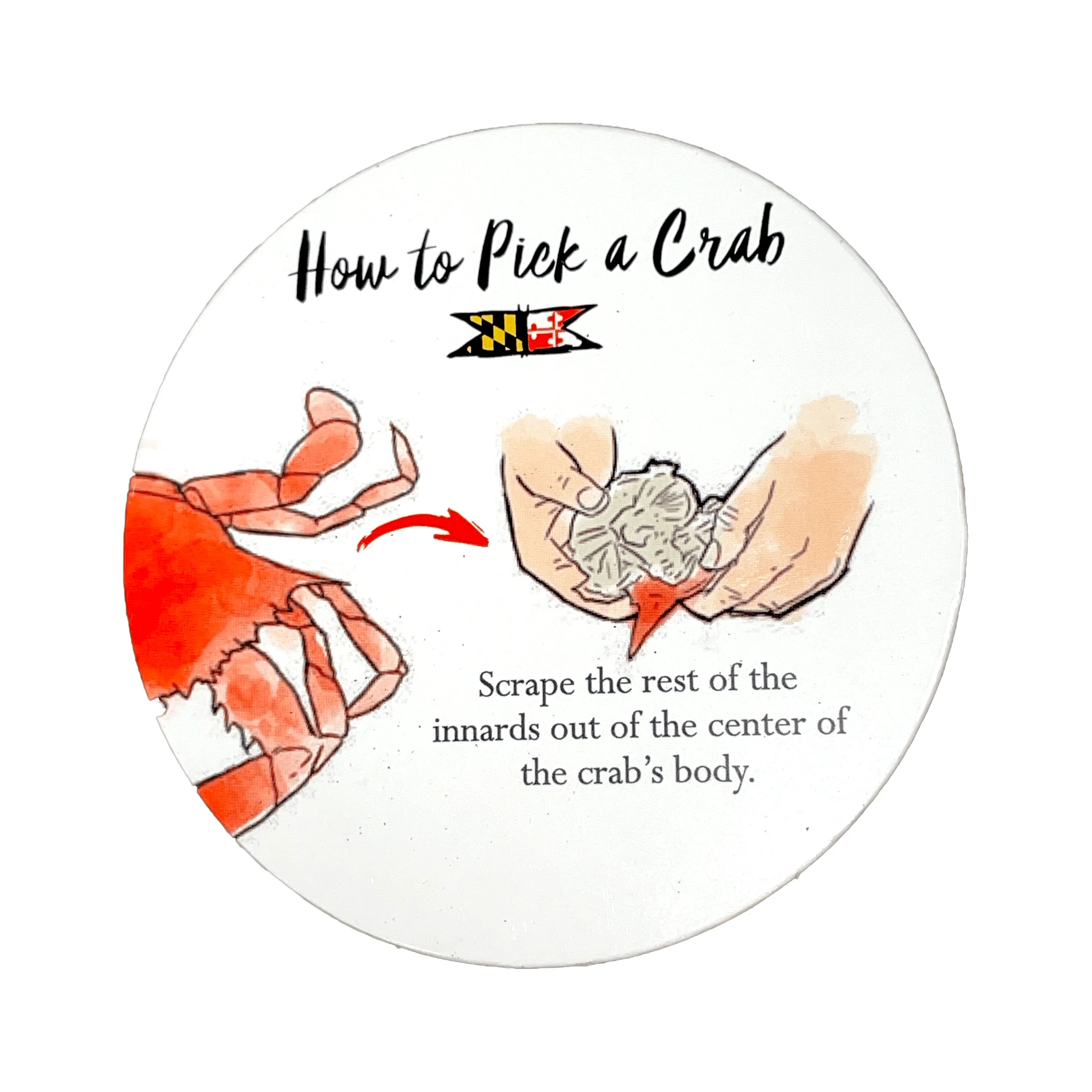 How to Pick a Crab / 8-Piece Cork Coaster Set