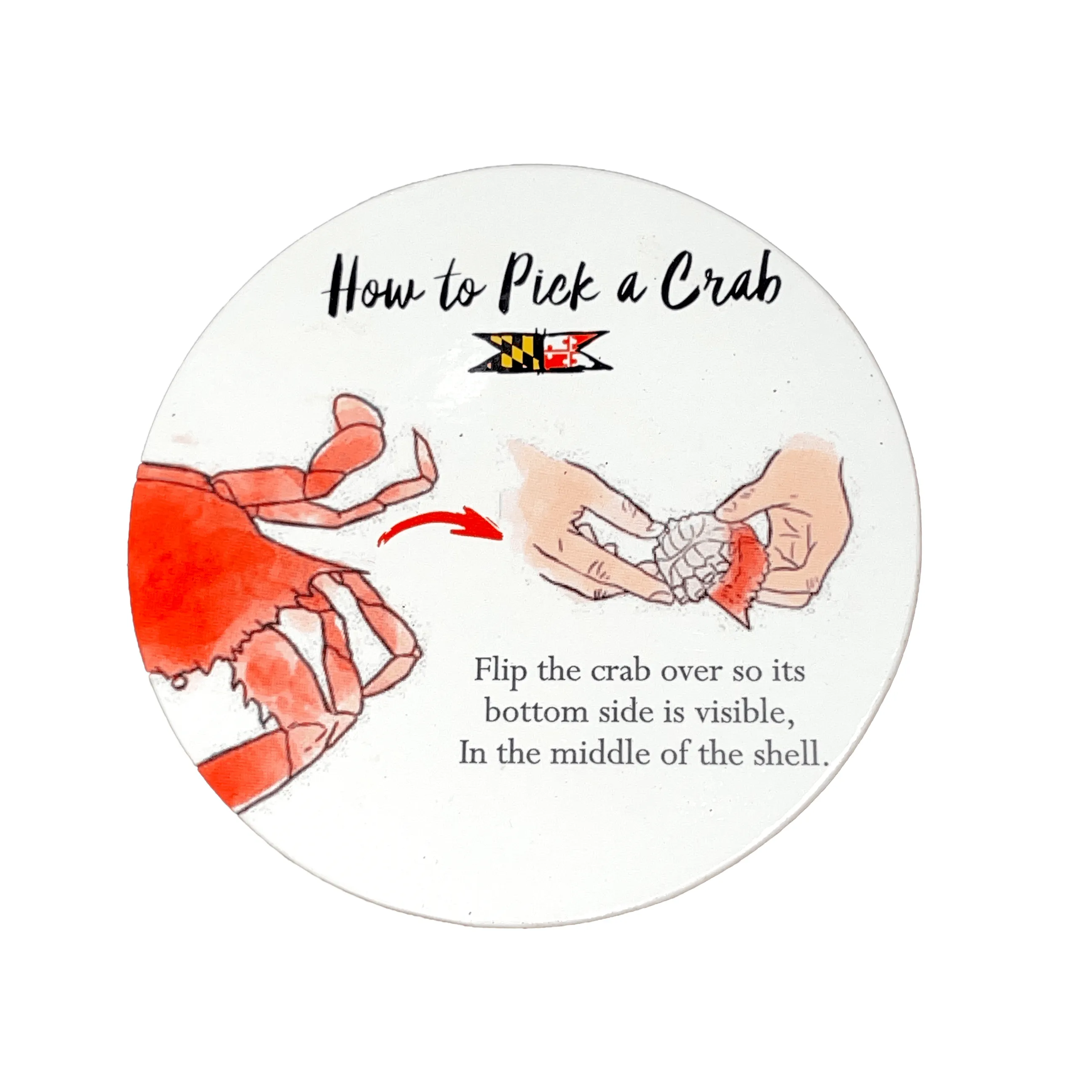 How to Pick a Crab / 8-Piece Cork Coaster Set