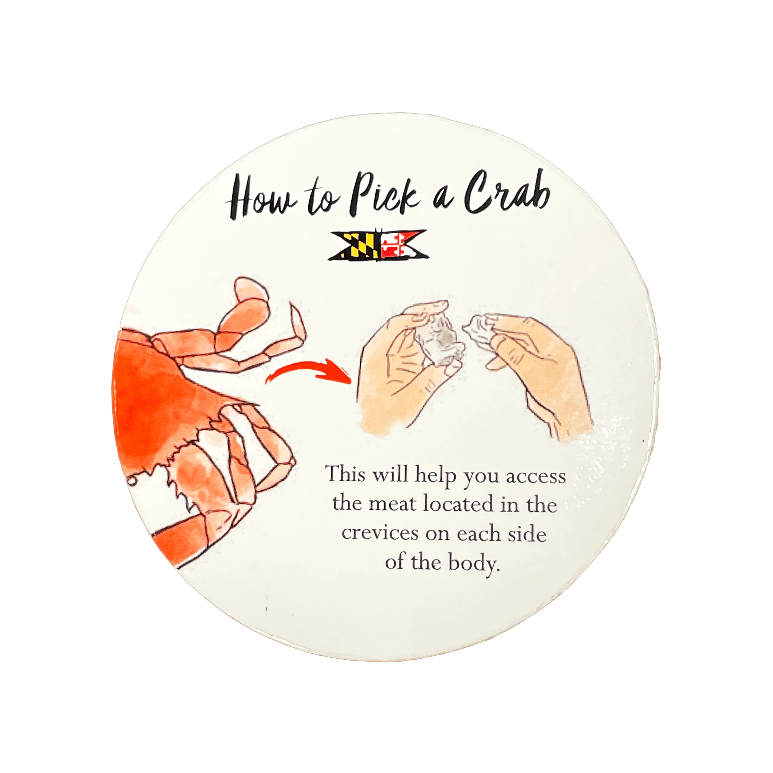 How to Pick a Crab / 8-Piece Cork Coaster Set