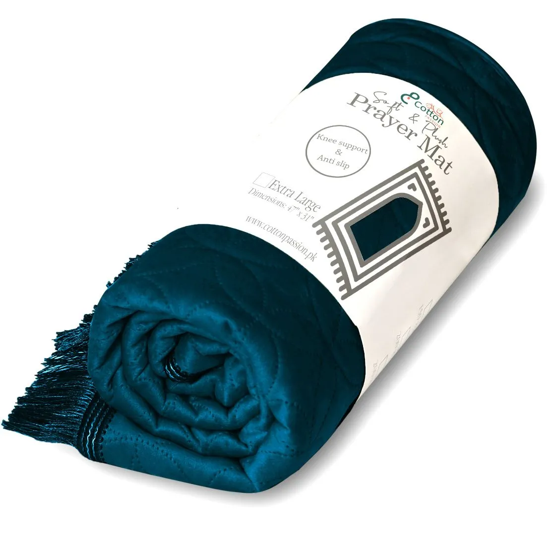 Luxury Velvet Embossed Prayer Mat/Jaye Namaz