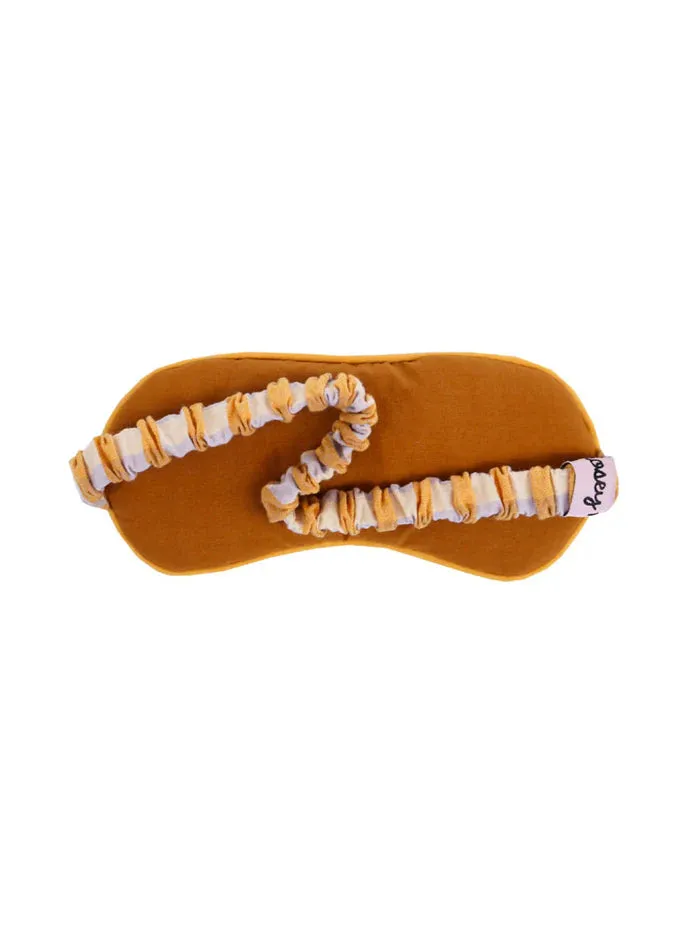 Mosey Me Mango Seersucker Eye Mask