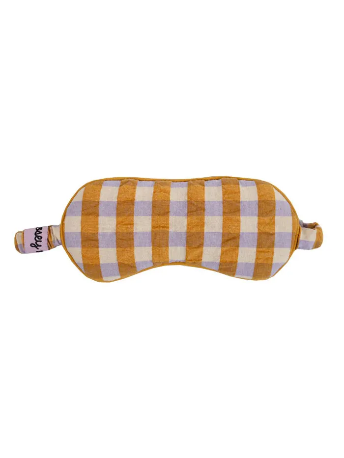 Mosey Me Mango Seersucker Eye Mask