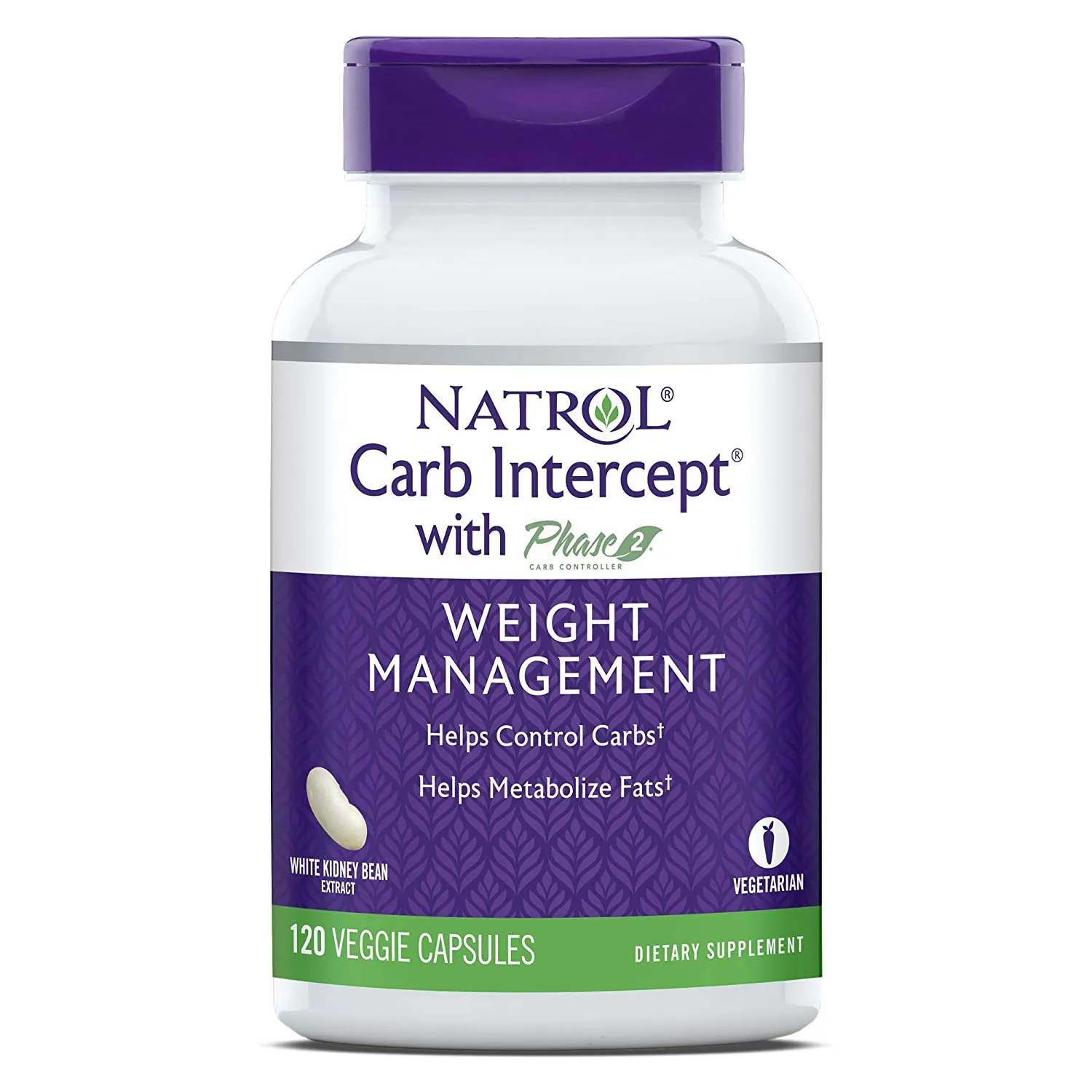 Natrol White Kidney Bean Carb Intercept Capsules
