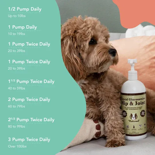Natural Dog Company Hip & Joint (Liquid Glucosamine) Dog Supplements - Wholesale