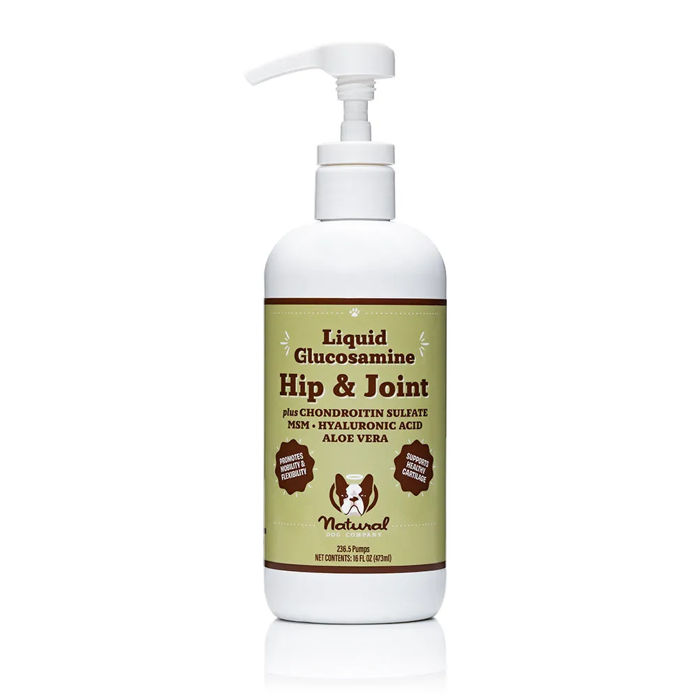 Natural Dog Company Hip & Joint (Liquid Glucosamine) Dog Supplements - Wholesale