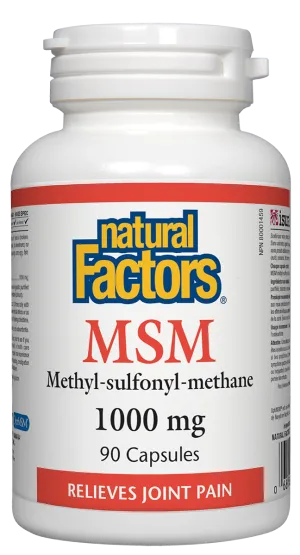 Natural Factors MSM (90 Capsules)