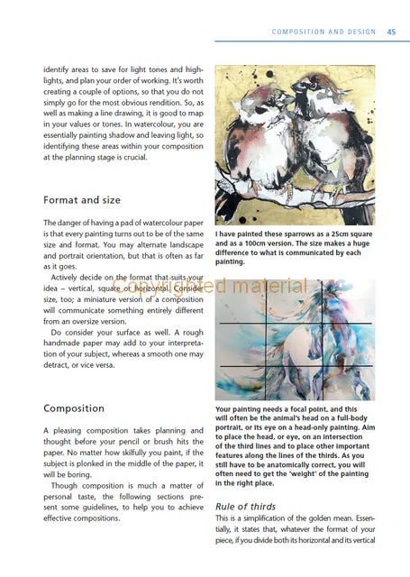 Painting Animals in Watercolour