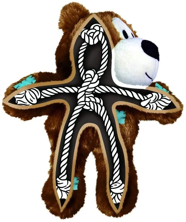 Patch The Bear - Dog Toy With Hard Wearing Internal Ropes