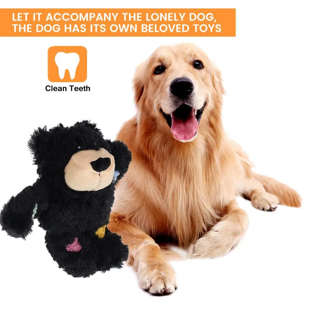 Patch The Bear - Dog Toy With Hard Wearing Internal Ropes