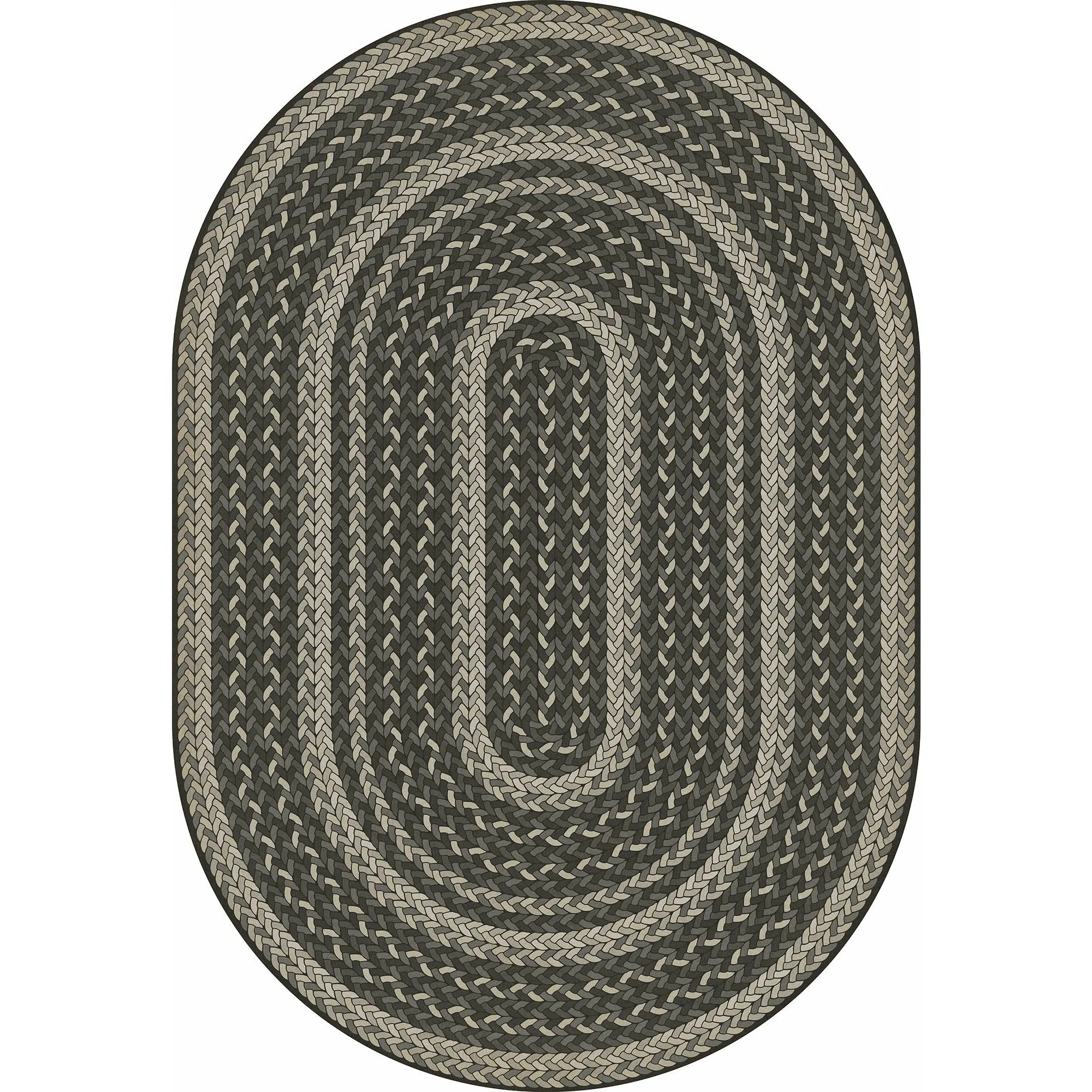 Pattern 85 Such A Cozy Room Braided Oval Vinyl Floor Cloth