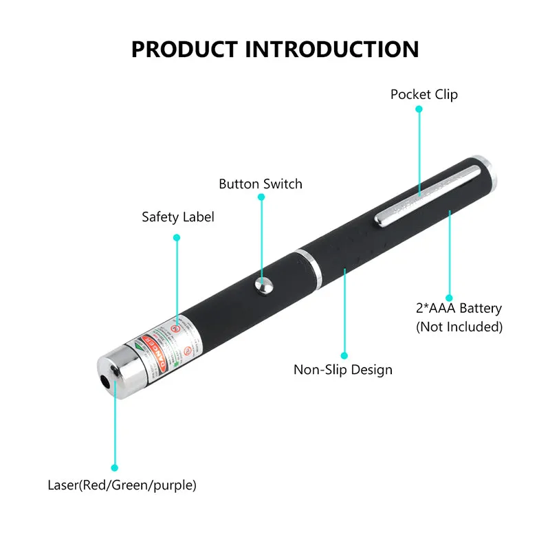 Pet Training 3Pcs Set Presentation Laser Pointer Pen