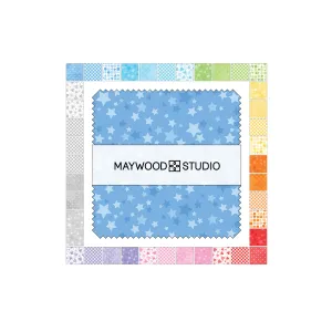 Playtime Flannel Basics 5-inch Charm Pack (42pcs) from Maywood Studio