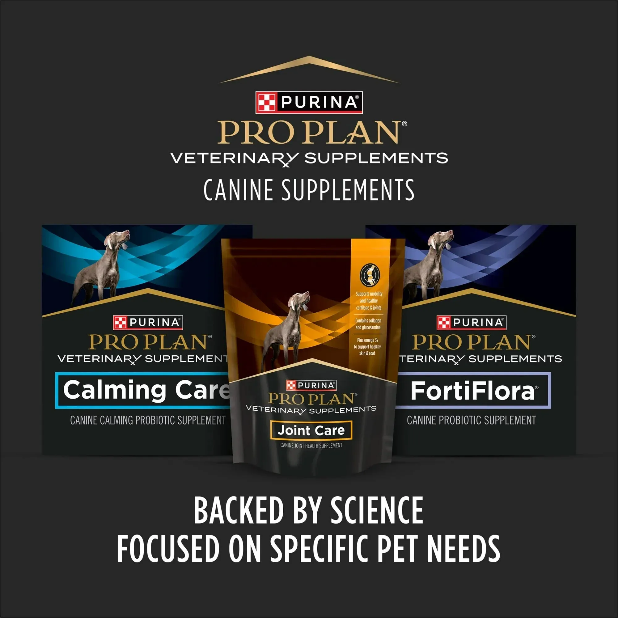 Purina Pro Plan Veterinary Joint Care Joint Supplement for Small Breed Dogs Hip and Joint Supplement - 3 x 2.65oz (90 chews)